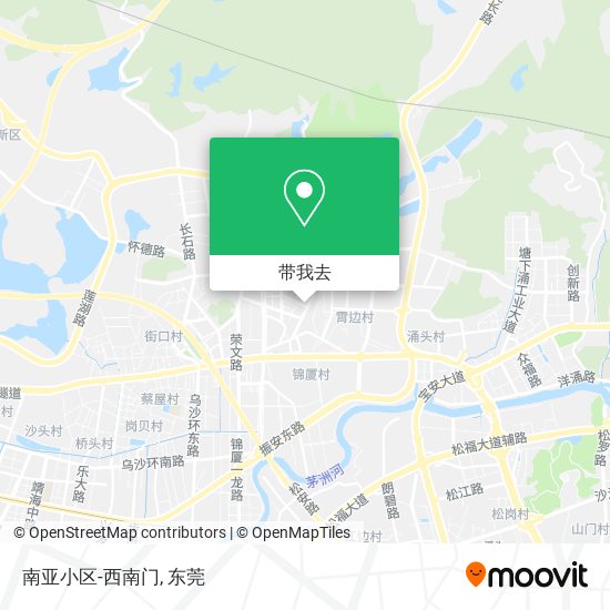 南亚小区-西南门地图