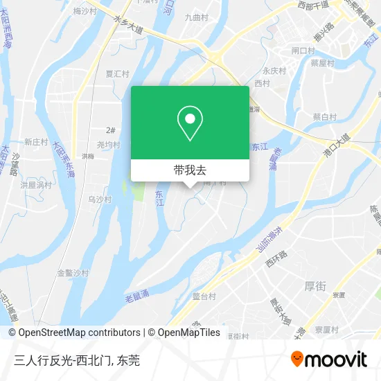 三人行反光-西北门地图