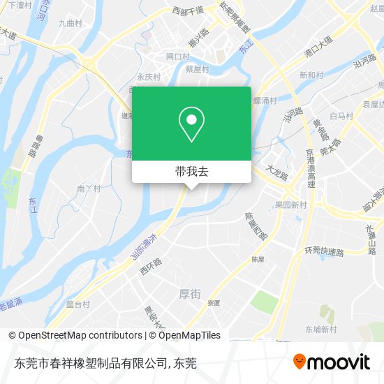 东莞市春祥橡塑制品有限公司地图