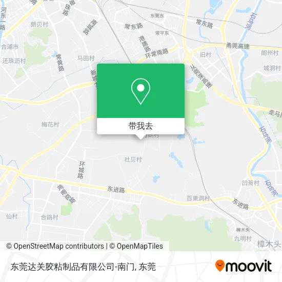 东莞达关胶粘制品有限公司-南门地图