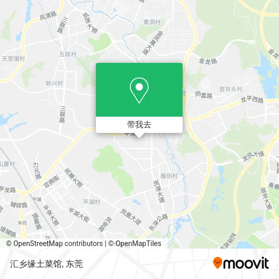 汇乡缘土菜馆地图