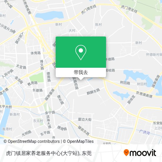 虎门镇居家养老服务中心(大宁站)地图