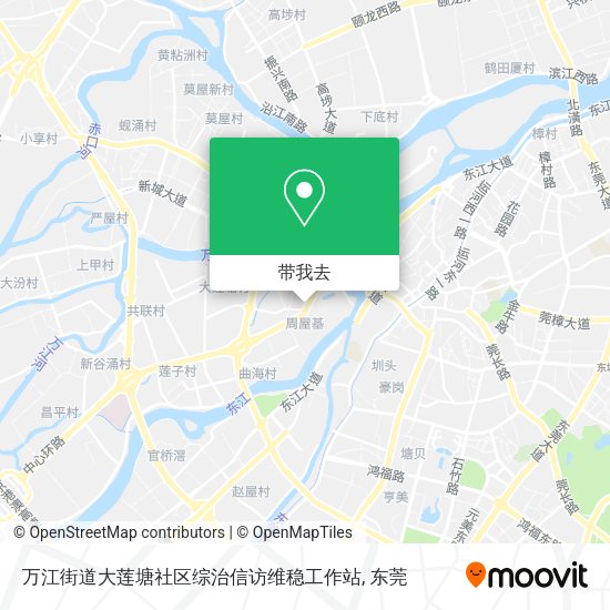 万江街道大莲塘社区综治信访维稳工作站地图