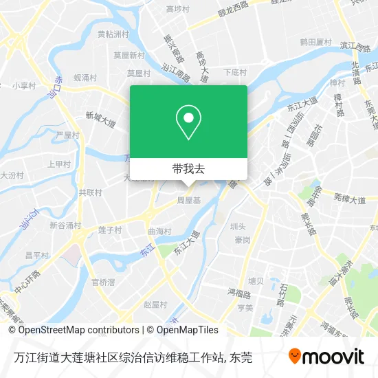 万江街道大莲塘社区综治信访维稳工作站地图