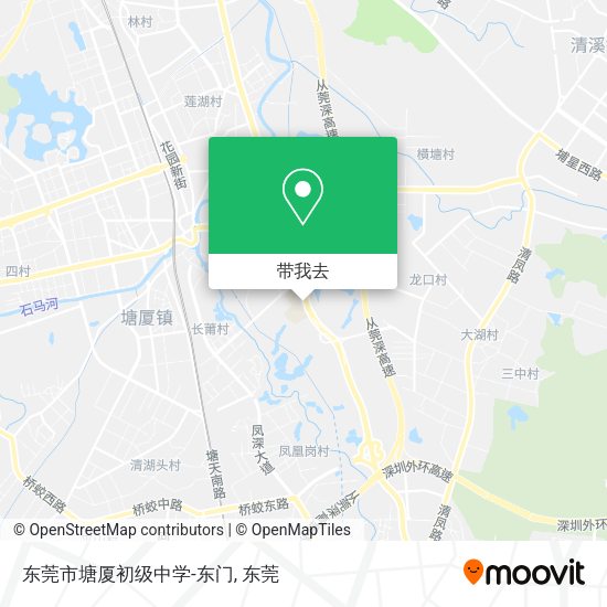 东莞市塘厦初级中学-东门地图