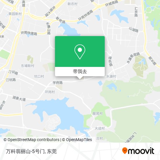 万科翡丽山-5号门地图