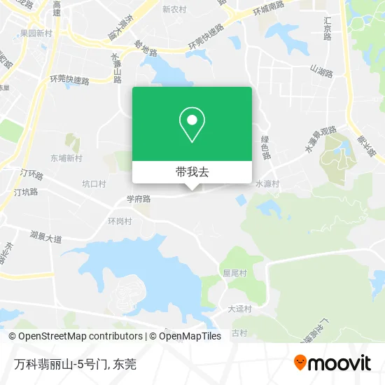 万科翡丽山-5号门地图