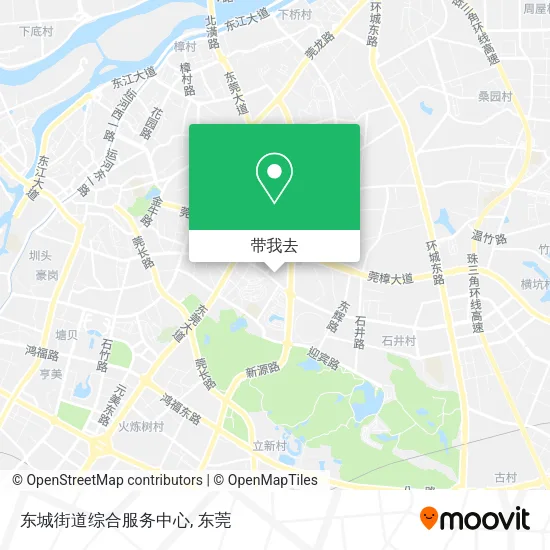 东城街道综合服务中心地图