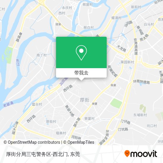 厚街分局三屯警务区-西北门地图