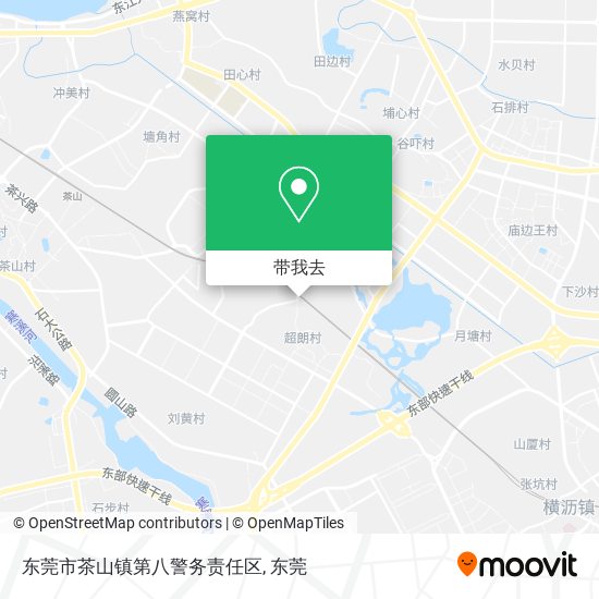 东莞市茶山镇第八警务责任区地图