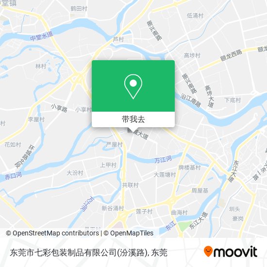 东莞市七彩包装制品有限公司(汾溪路)地图