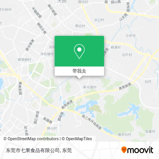 东莞市七果食品有限公司地图