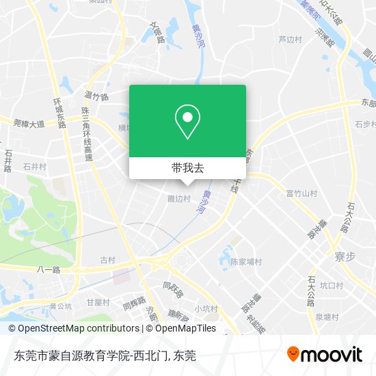东莞市蒙自源教育学院-西北门地图