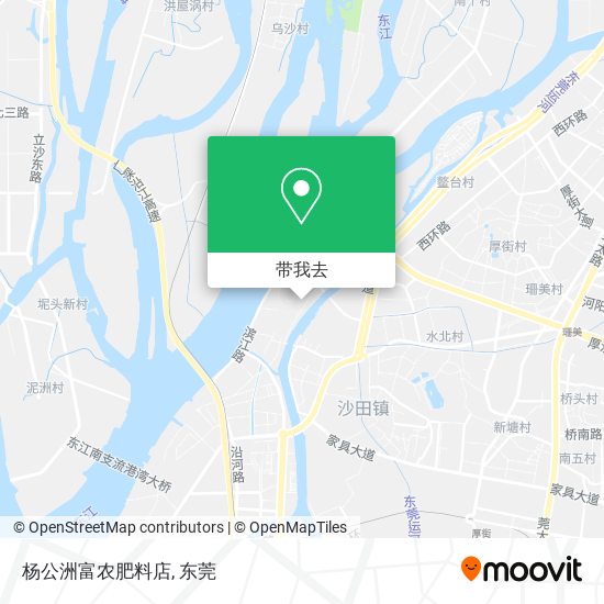 杨公洲富农肥料店地图