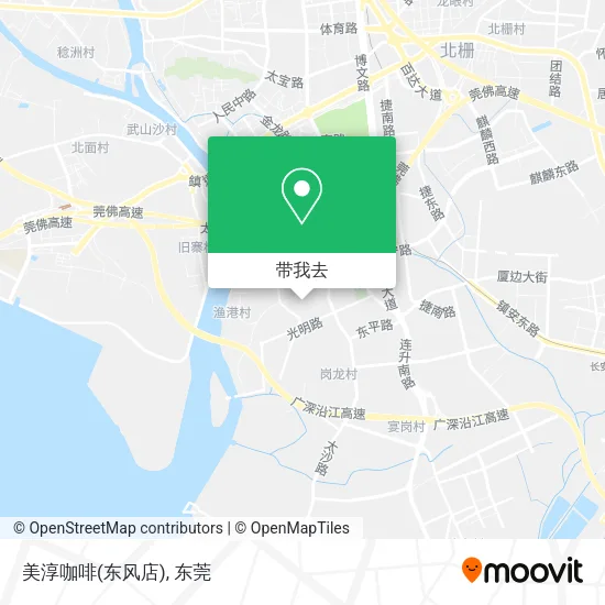 美淳咖啡(东风店)地图