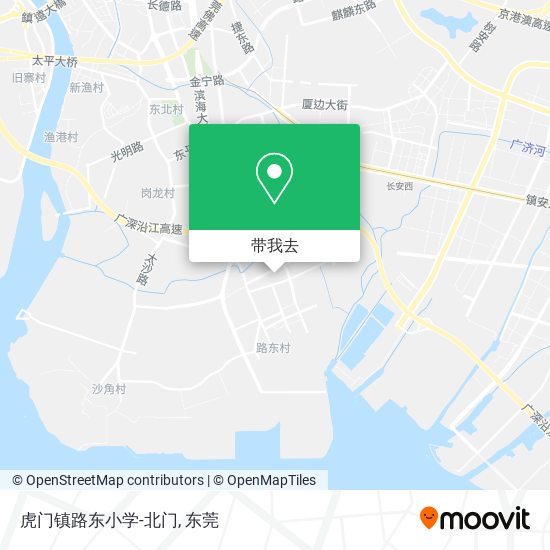 虎门镇路东小学-北门地图