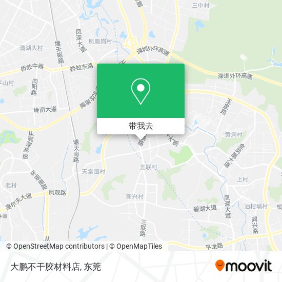 大鹏不干胶材料店地图