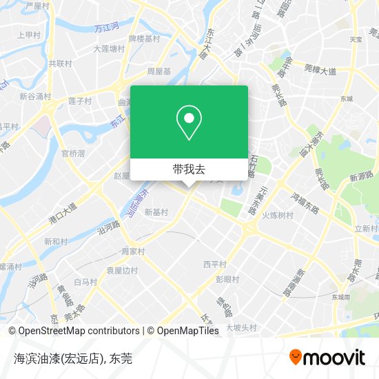 海滨油漆(宏远店)地图