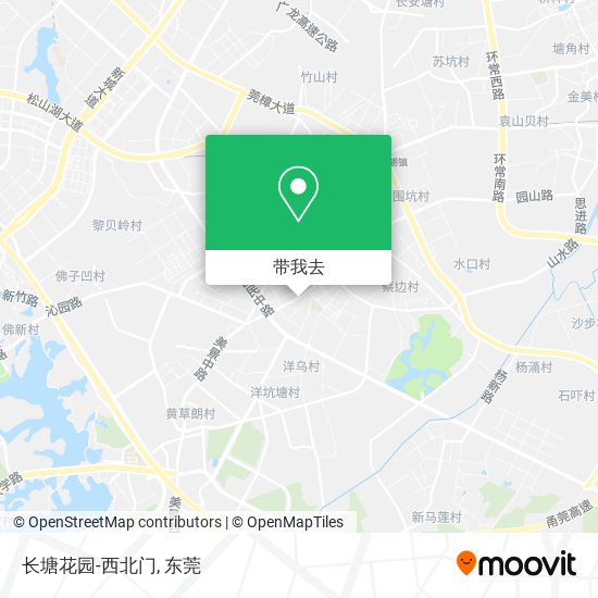 长塘花园-西北门地图