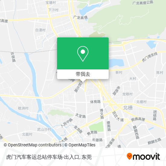 虎门汽车客运总站停车场-出入口地图