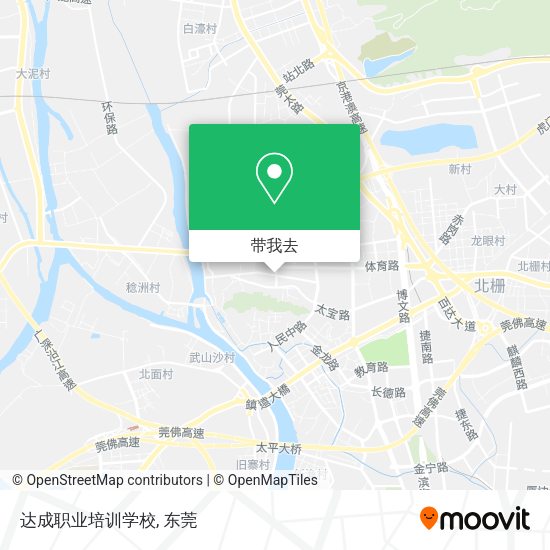 达成职业培训学校地图