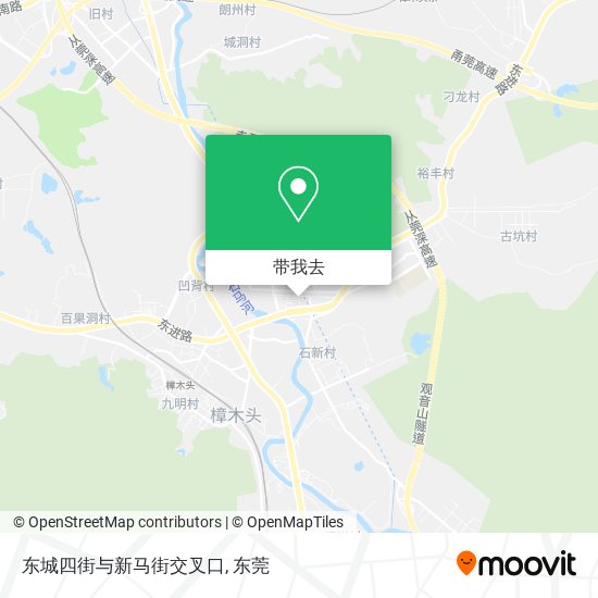 东城四街与新马街交叉口地图