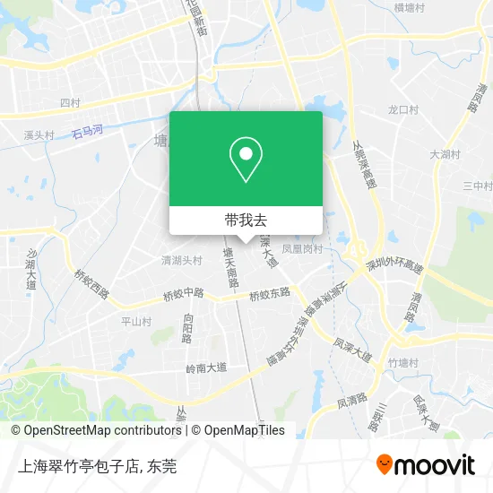 上海翠竹亭包子店地图