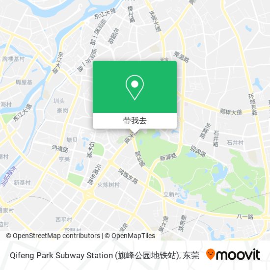 Qifeng Park Subway Station (旗峰公园地铁站)地图