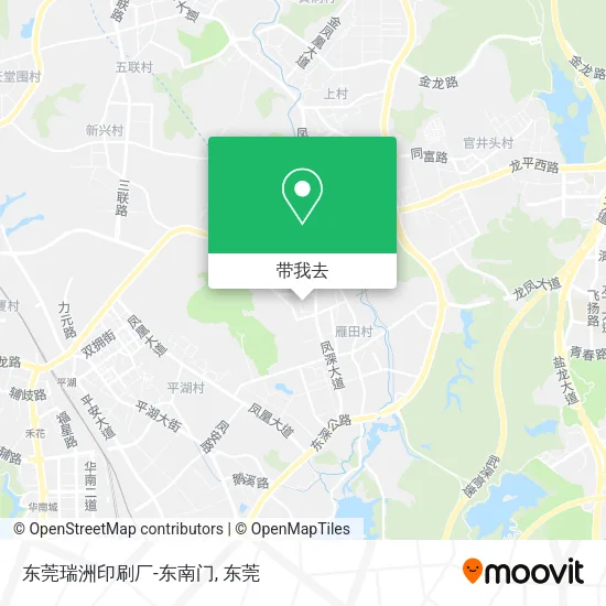 东莞瑞洲印刷厂-东南门地图