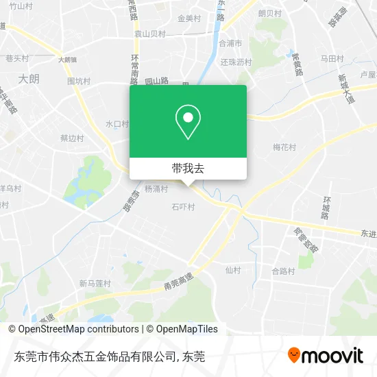 东莞市伟众杰五金饰品有限公司地图