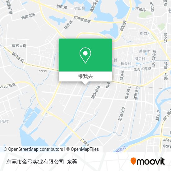 东莞市金弓实业有限公司地图
