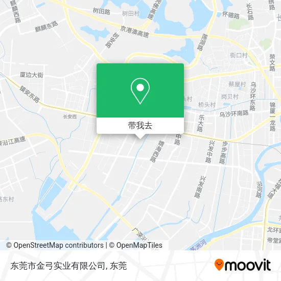 东莞市金弓实业有限公司地图
