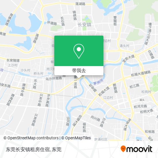 东莞长安镇租房住宿地图