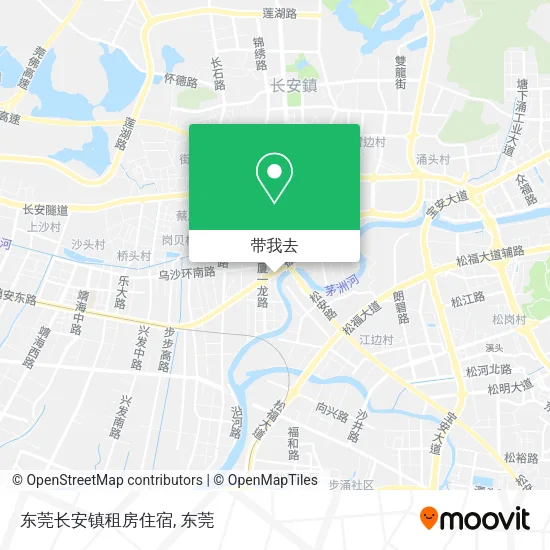 东莞长安镇租房住宿地图