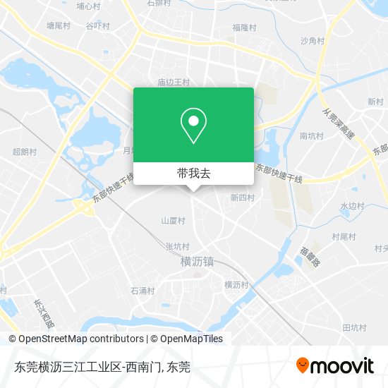 东莞横沥三江工业区-西南门地图