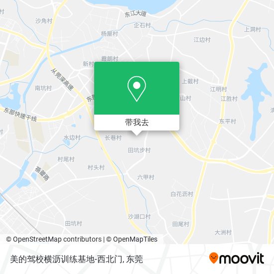 美的驾校横沥训练基地-西北门地图