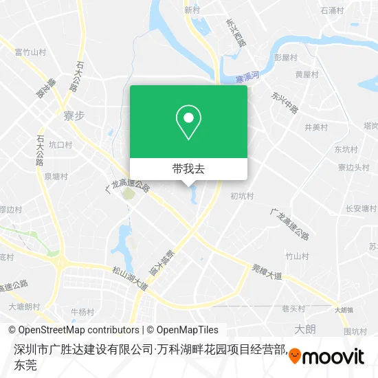 深圳市广胜达建设有限公司·万科湖畔花园项目经营部地图