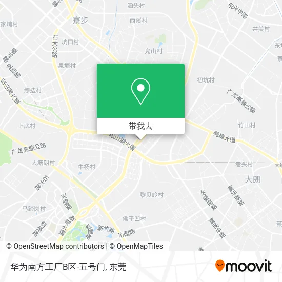 华为南方工厂B区-五号门地图