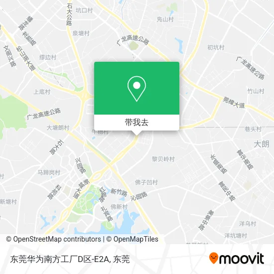 东莞华为南方工厂D区-E2A地图