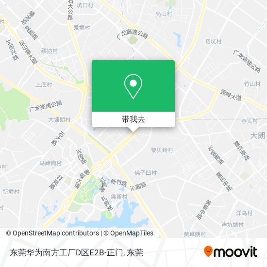 东莞华为南方工厂D区E2B-正门地图