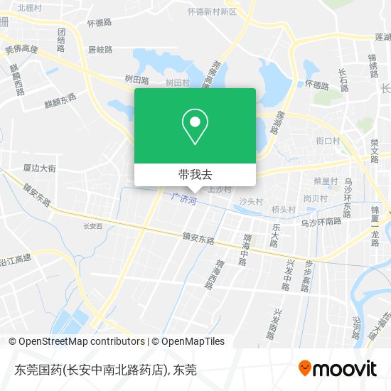东莞国药(长安中南北路药店)地图