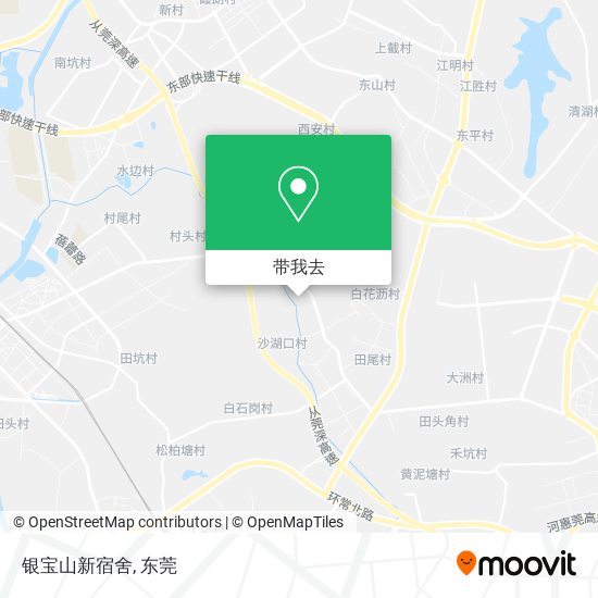 银宝山新宿舍地图