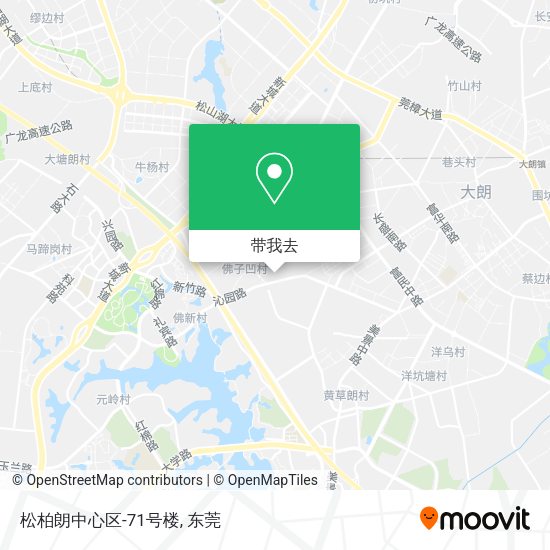 松柏朗中心区-71号楼地图