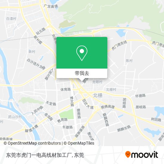 东莞市虎门一电高线材加工厂地图