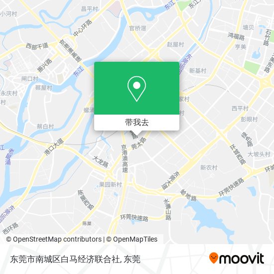 东莞市南城区白马经济联合社地图