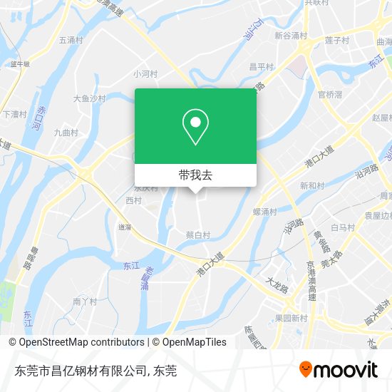 东莞市昌亿钢材有限公司地图