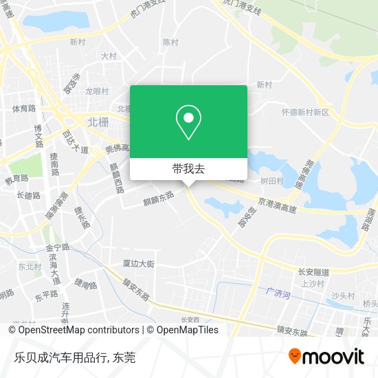 乐贝成汽车用品行地图