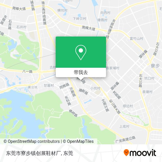 东莞市寮步镇创展鞋材厂地图