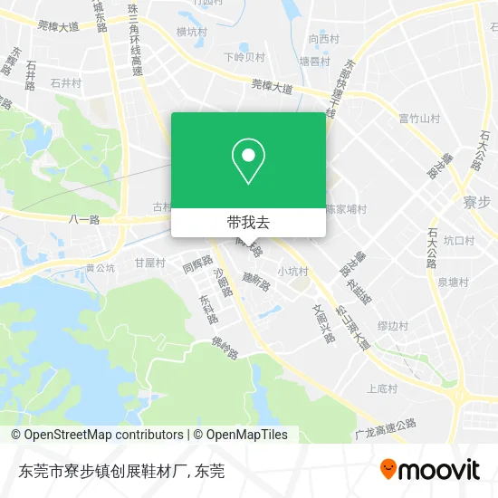 东莞市寮步镇创展鞋材厂地图