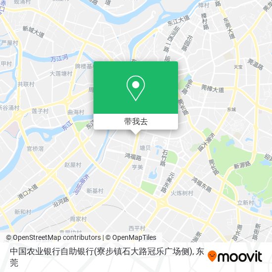 中国农业银行自助银行(寮步镇石大路冠乐广场侧)地图